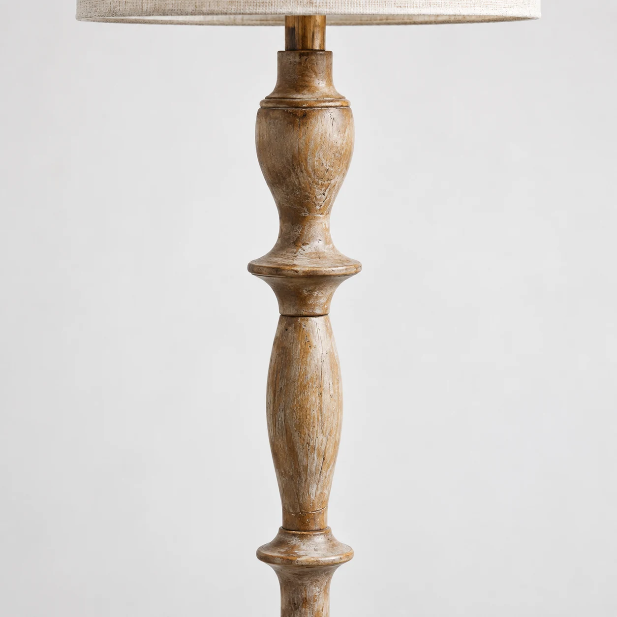 Camille turned solid-wood column detail