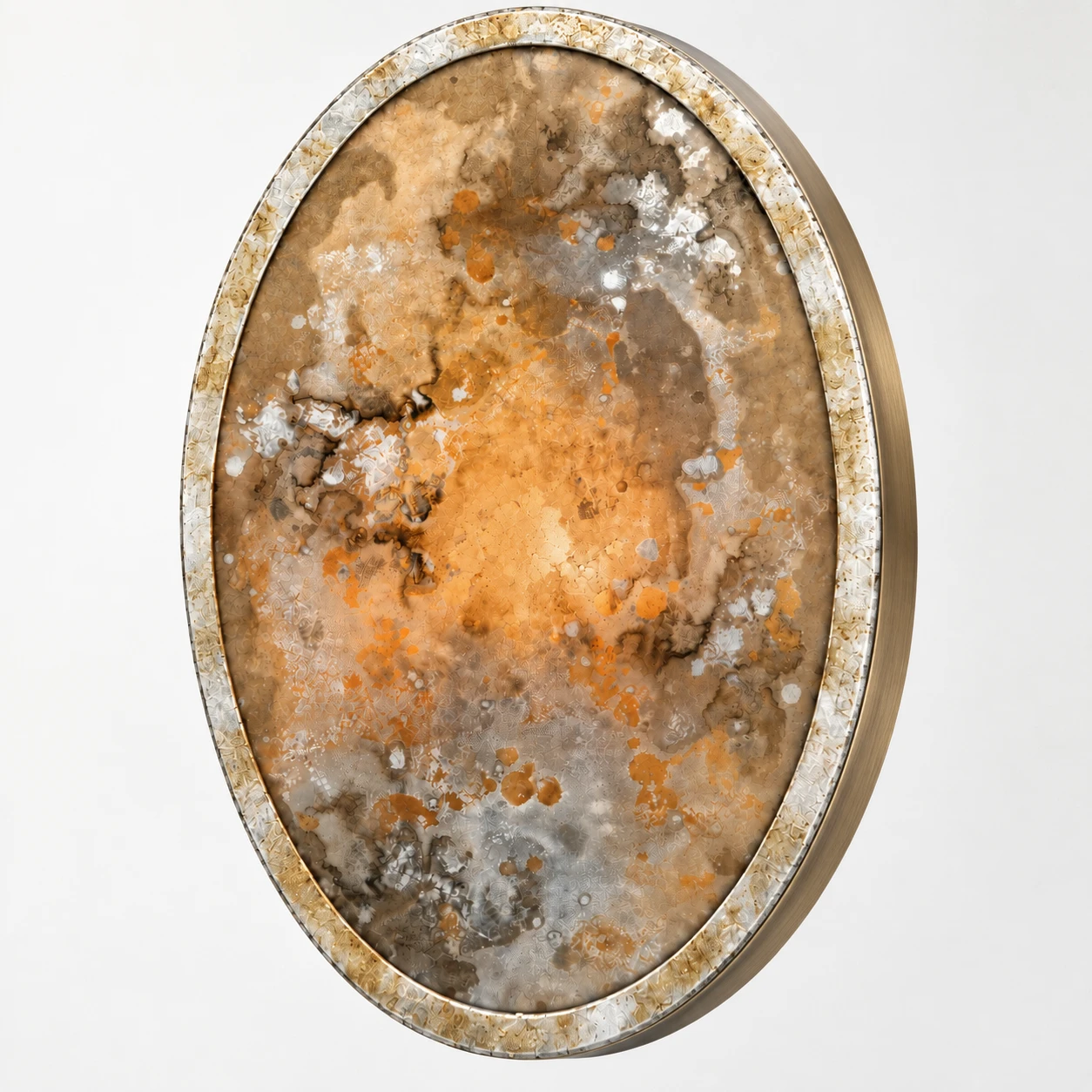 Clara French Vintage Antiqued Glass Iron Wall Sconce product detail