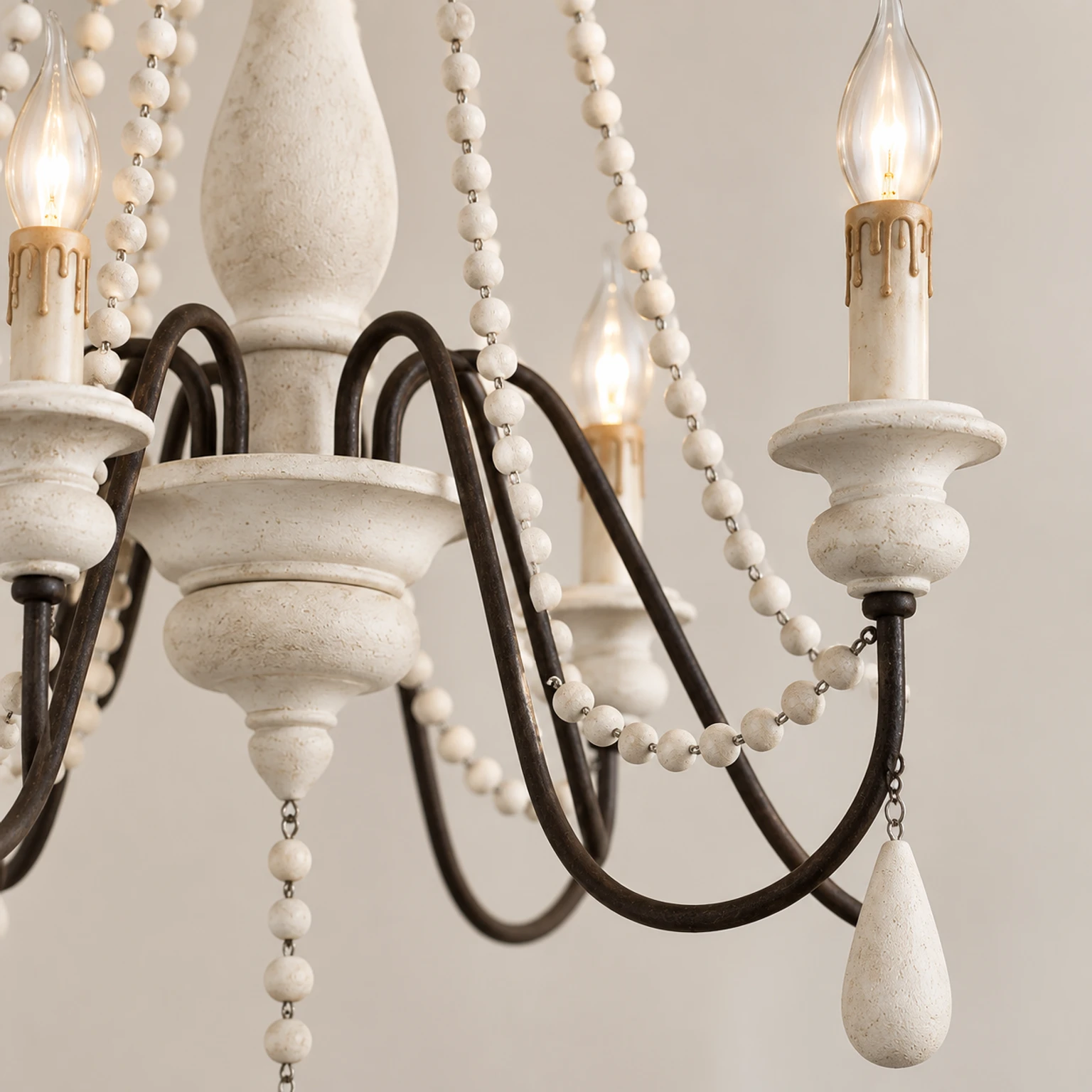 Detail · Bead Garlands and Teardrop Pendants
