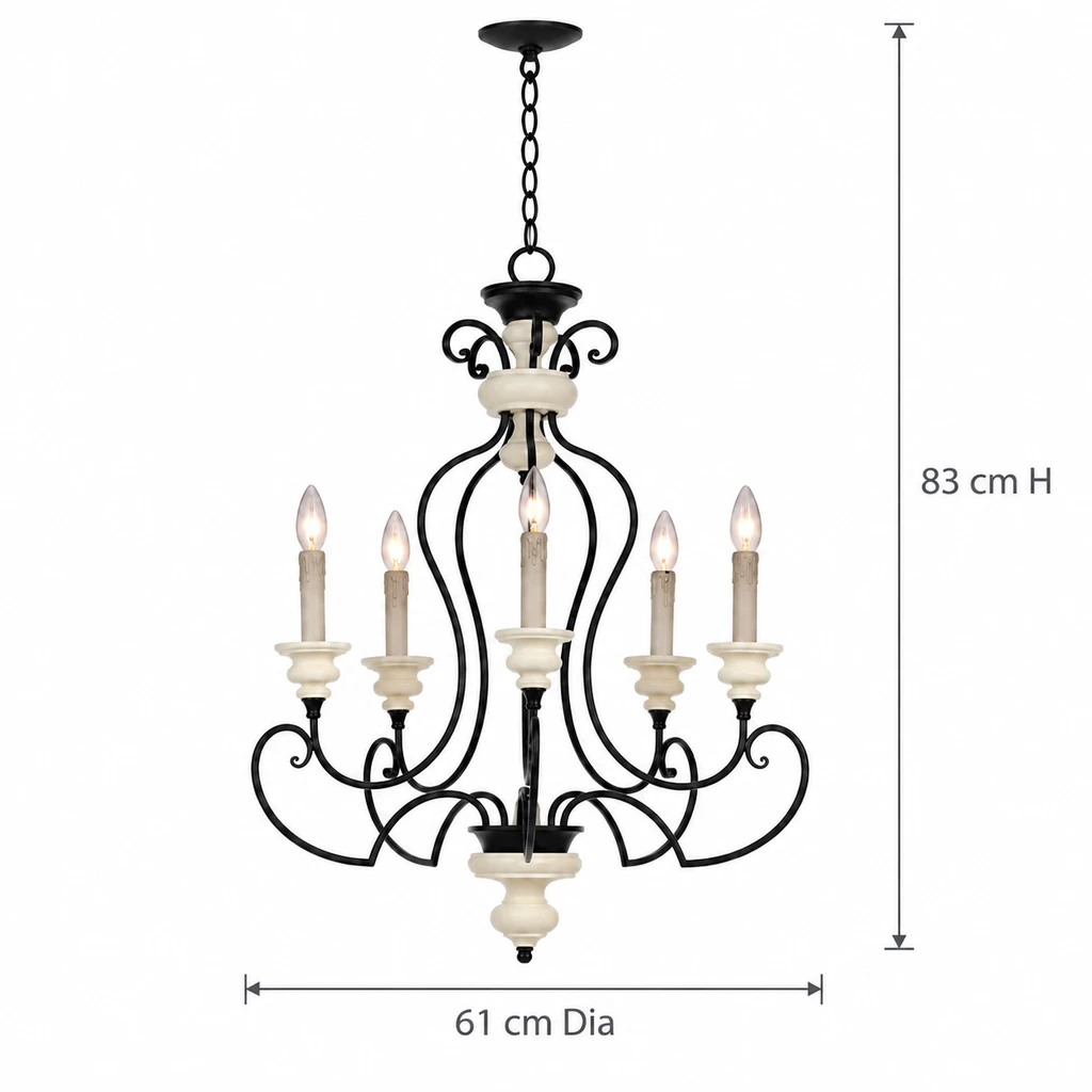 Large dimensions: 83 cm high and 61 cm diameter