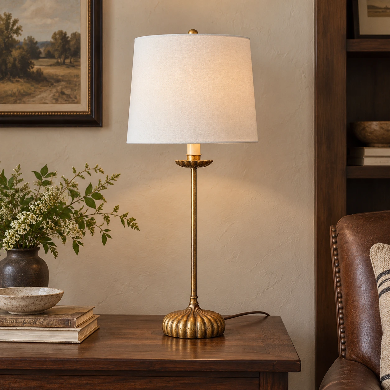American Rustic distressed iron table lamp core hero