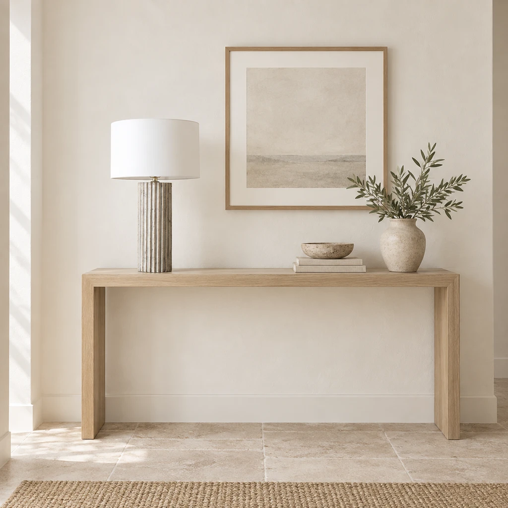 Linea table lamp in a bright sunroom