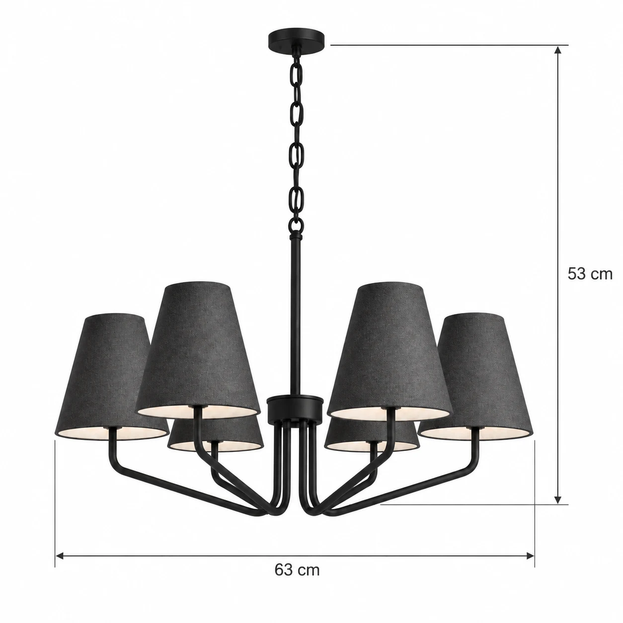Lucia BDK-012-03 chandelier dimensions