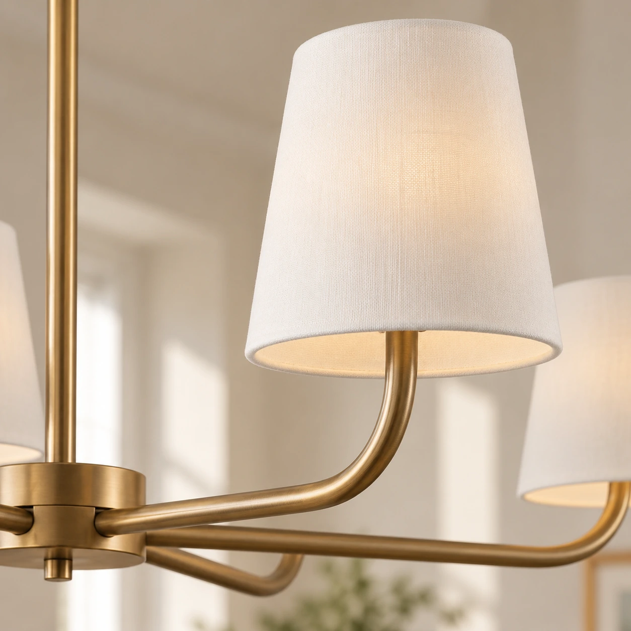 Nora Vintage Curved-Arm Iron Chandelier — 09 detail bronze arm