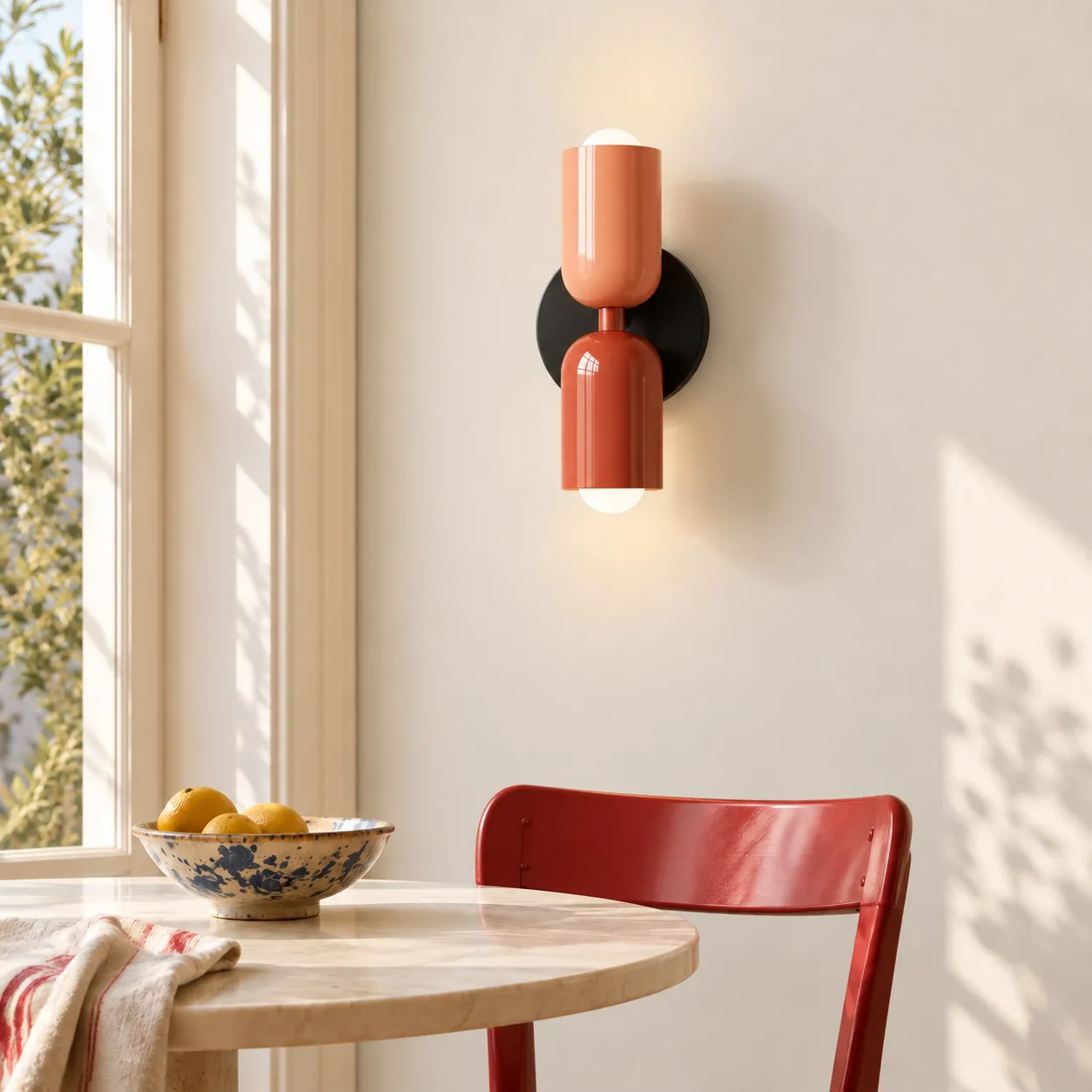 Pistis wall light — colorful dining corner