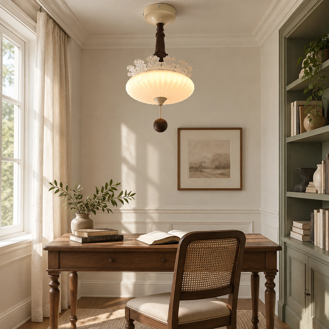 Ayla pendant in study