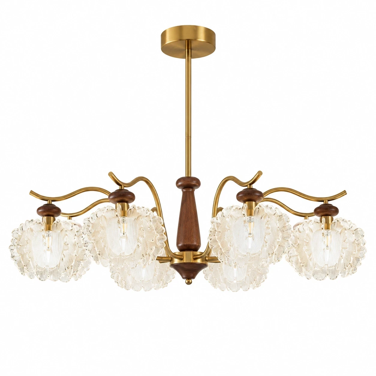Wushlp Vintage Petal Acrylic Branch Chandelier on a clean white background