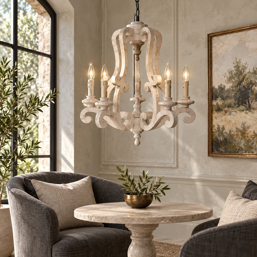 Beatrice chandelier in a boutique hospitality lounge