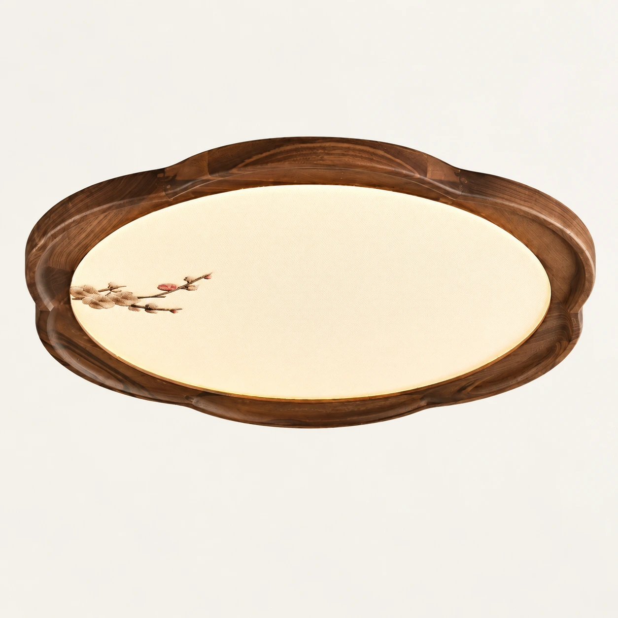 Borde de madera de nogal y detalle del difusor