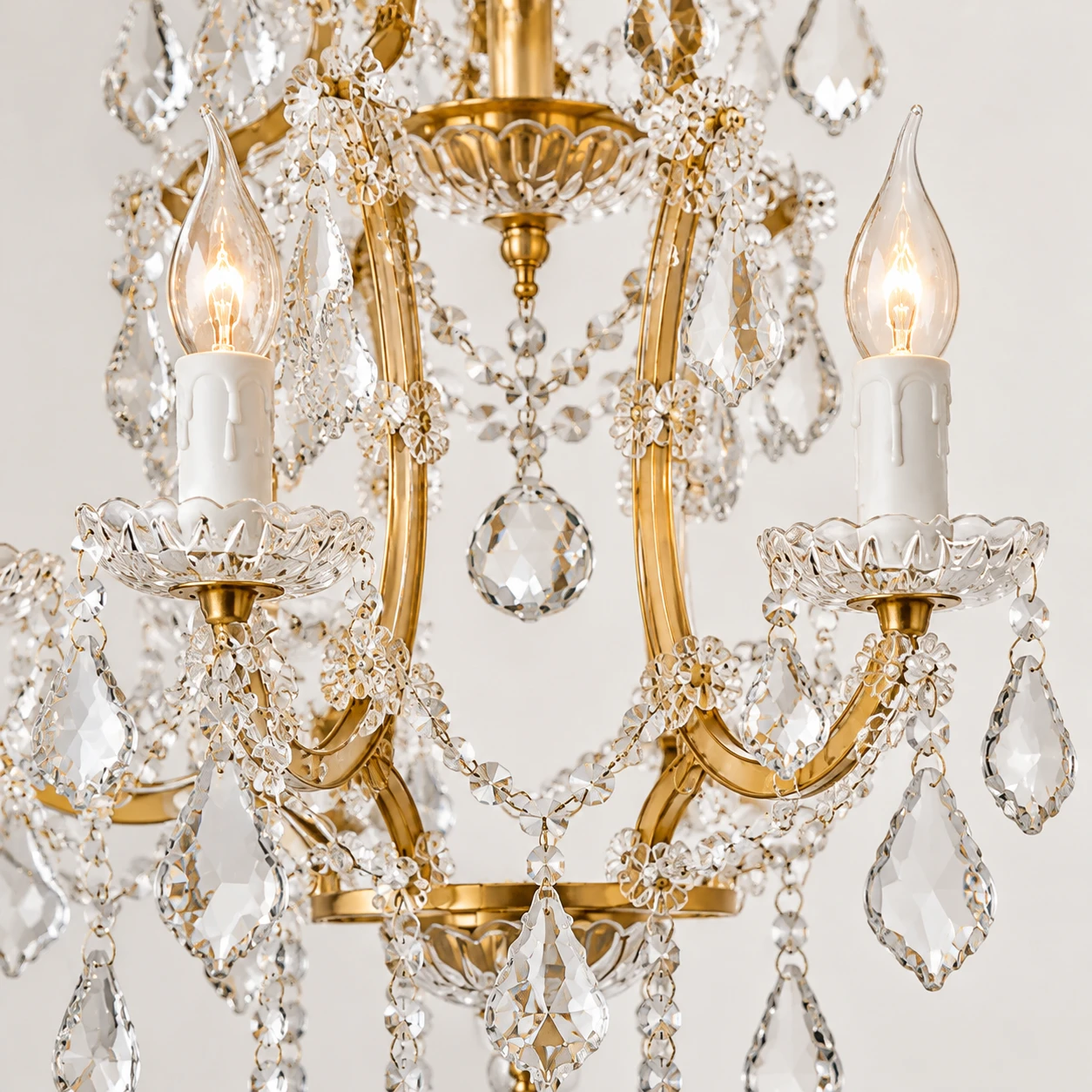 Detail · 6-Light Crystal Arms