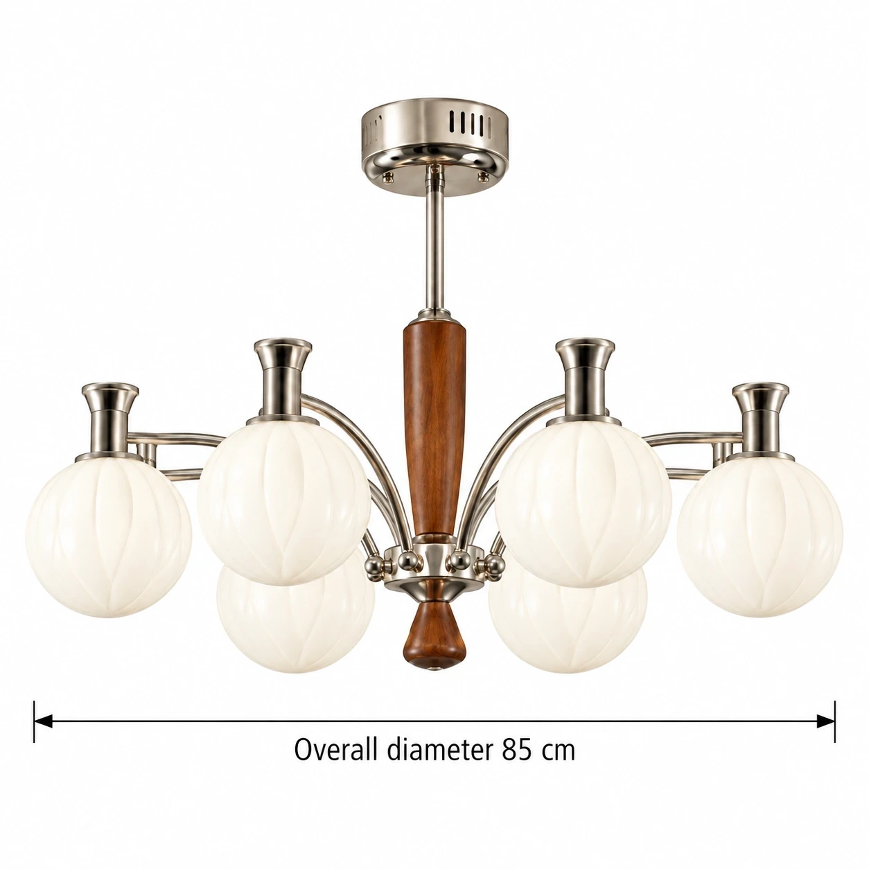 Wushlp Vintage Branch Wood Glass Chandelier verified dimensions
