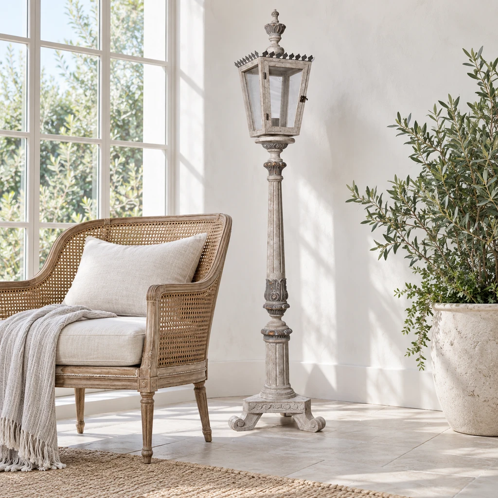 Maison floor lamp in a bright sunroom