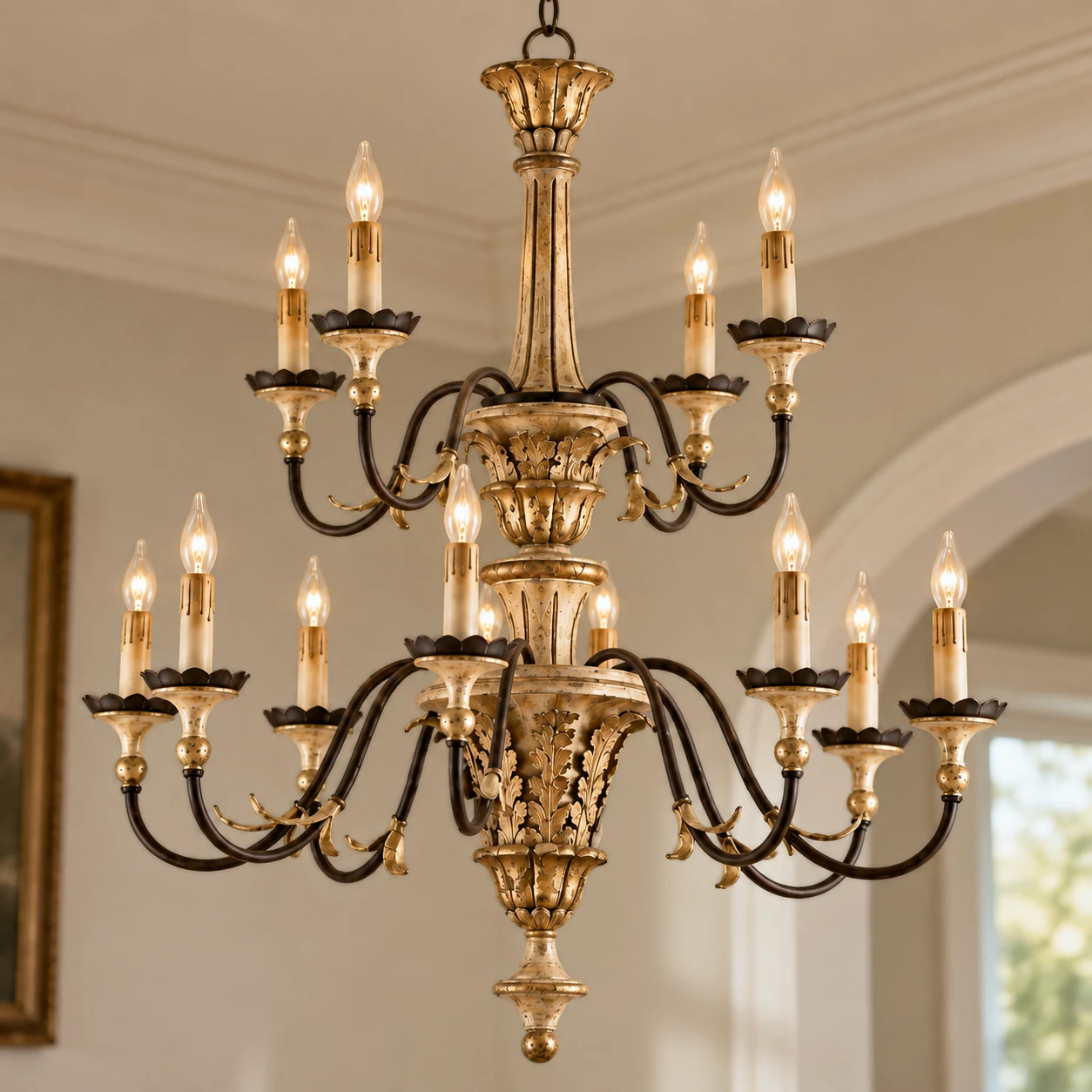 Detail · Two-Tier Curved Arms