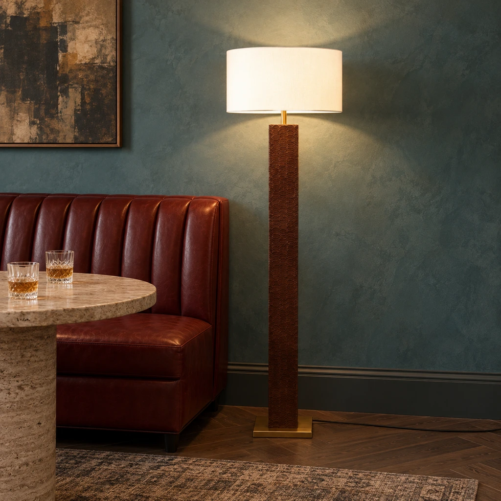 Nora floor lamp in a boutique lounge