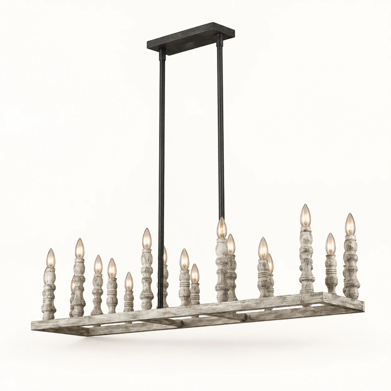 Mira Rustic Carved Wood Chandelier — 03 identity rectangular 20