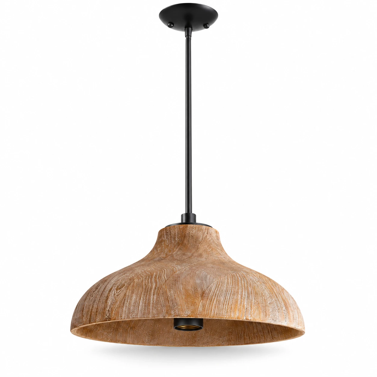 Aged wood pendant light product view