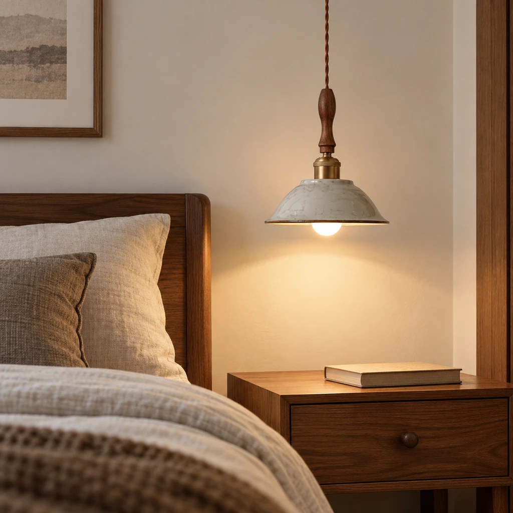 Bedroom nightstand placement