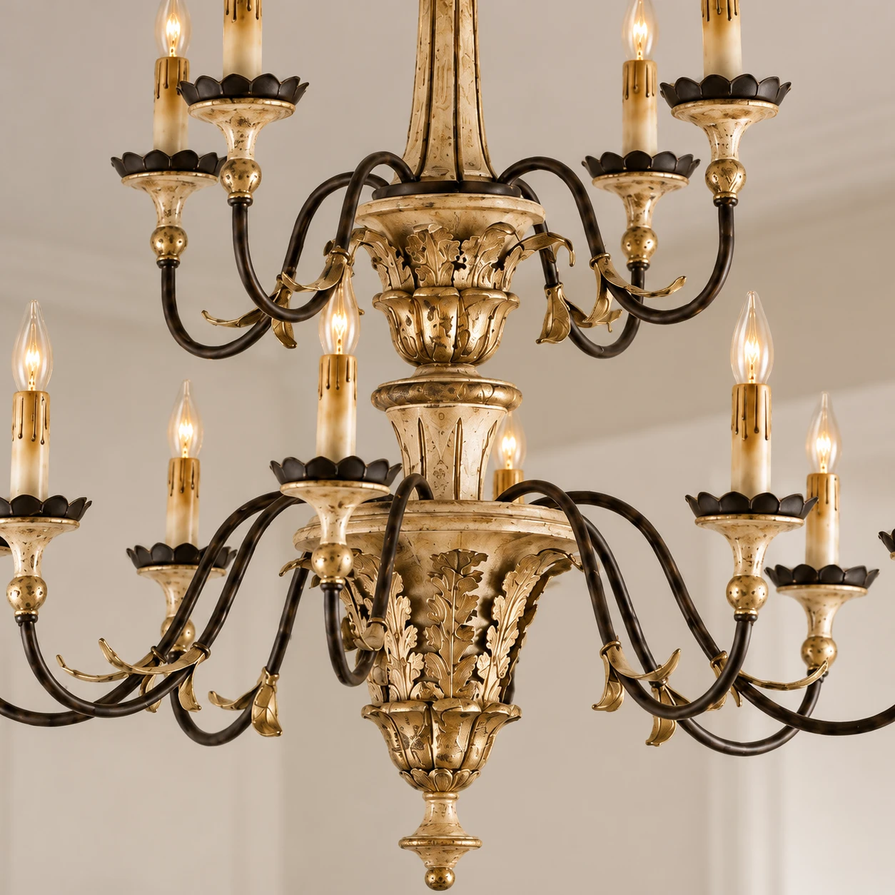 Detail · Carved Wood Center Column