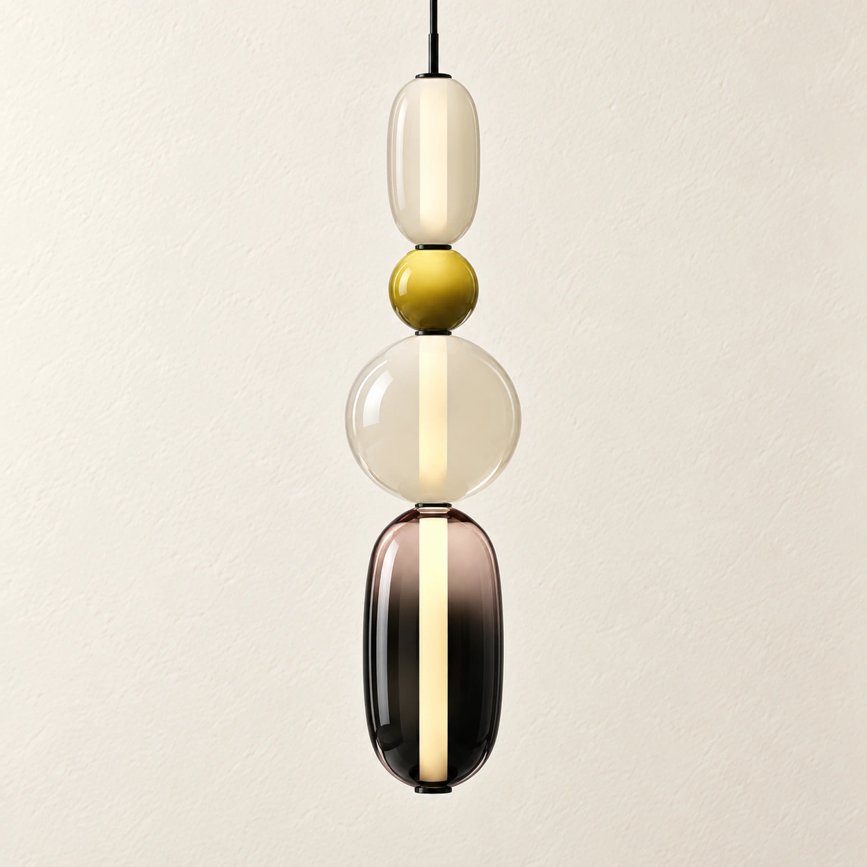 Vesa Green Design F close-up on ivory wall