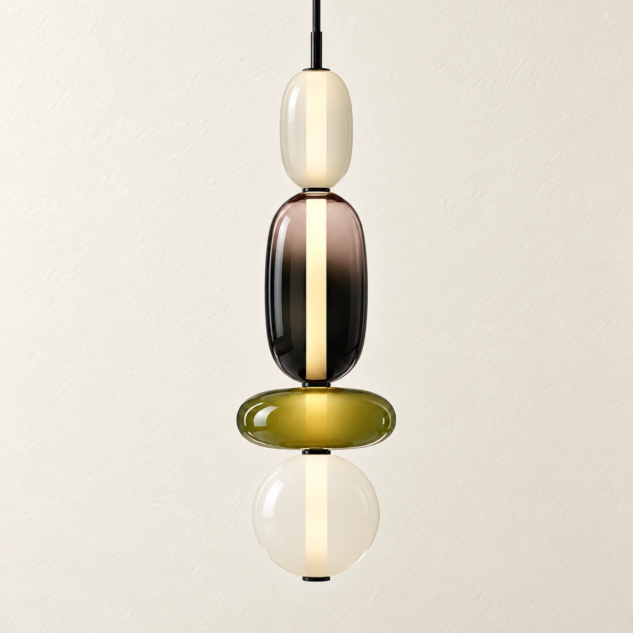 Vesa Green Design G close-up on ivory wall