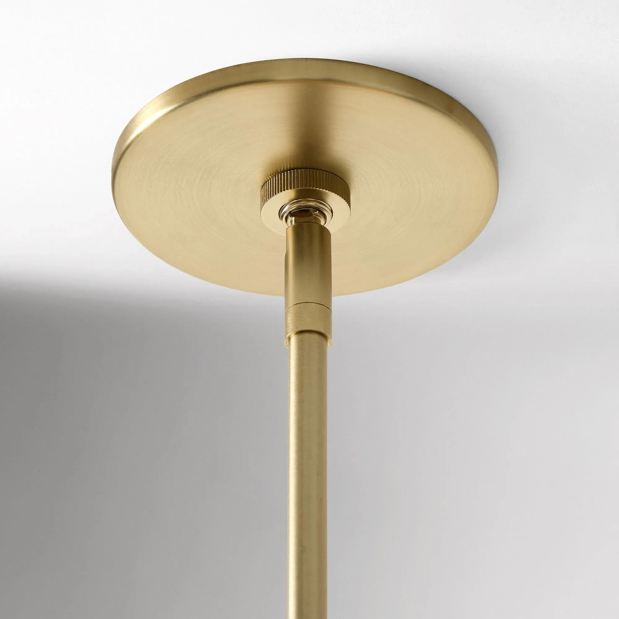 Underside of the antique brass rosette