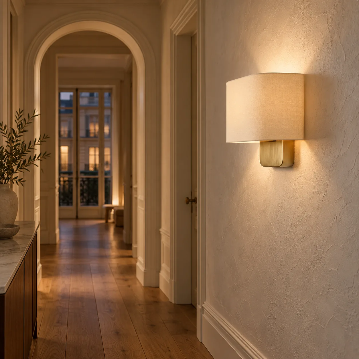 Maris wandlamp: Een uitnodigende doorgang