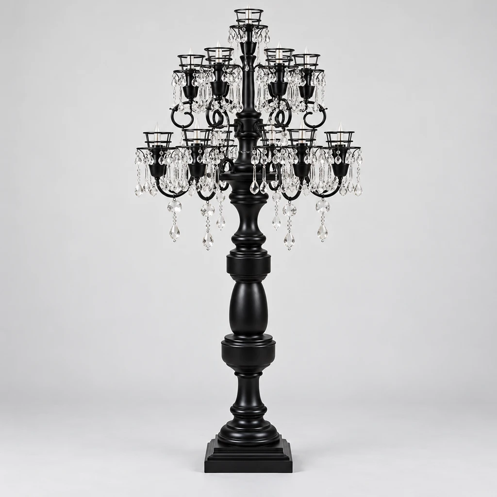 Celeste floor lamp switched off in a neutral studio