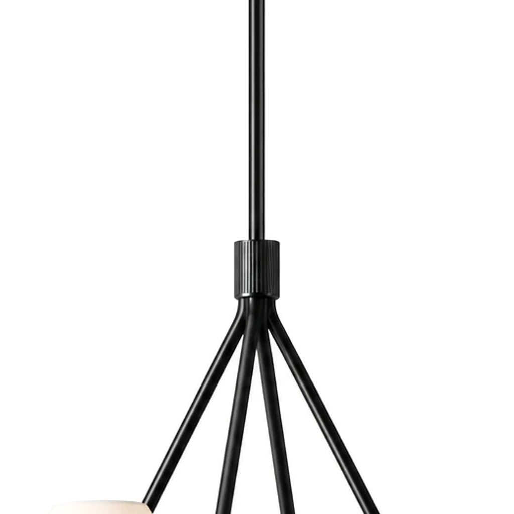 Triangular iron frame and ribbed collar junction