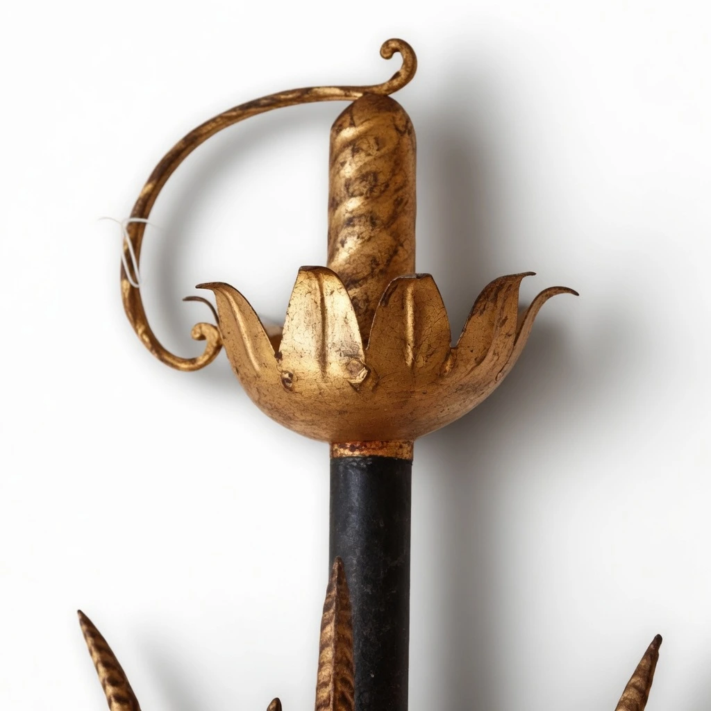 Close detail of the upper lotus finial