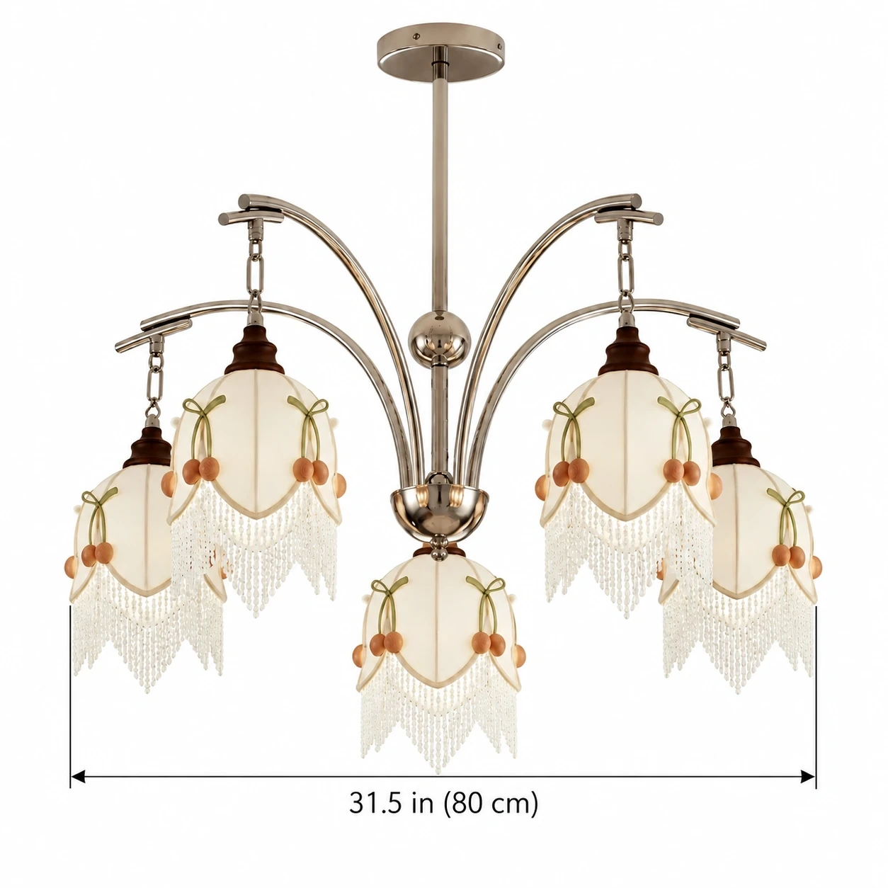 5-light chandelier diameter 31.5 in (80 cm)