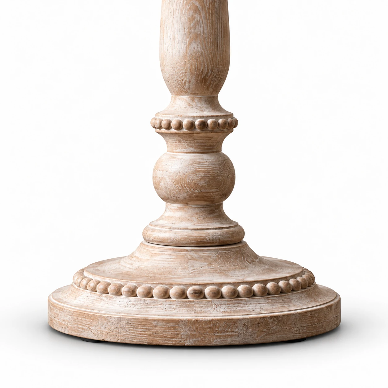 Round stepped wood floor base