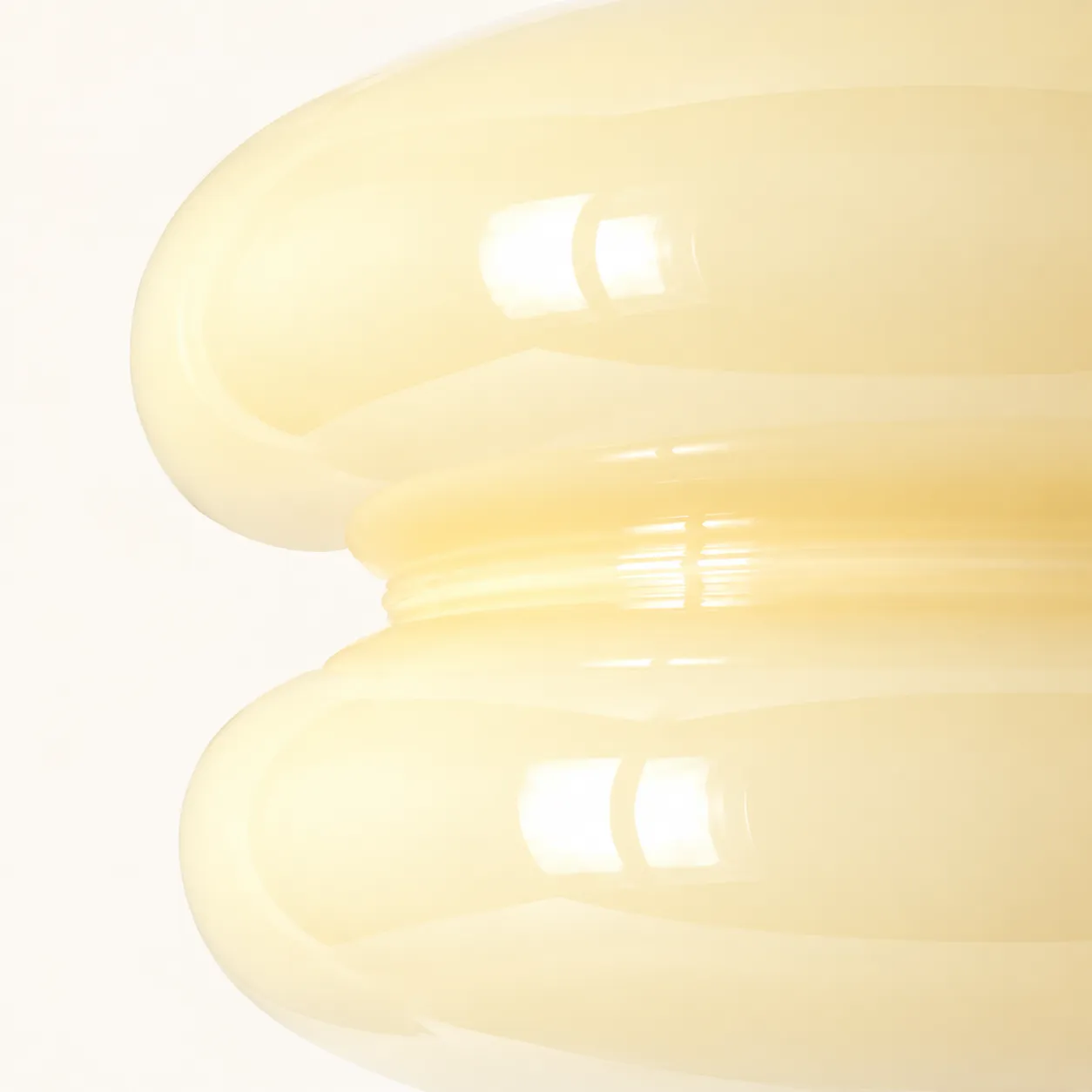 Emily stacked opal glass tier detail