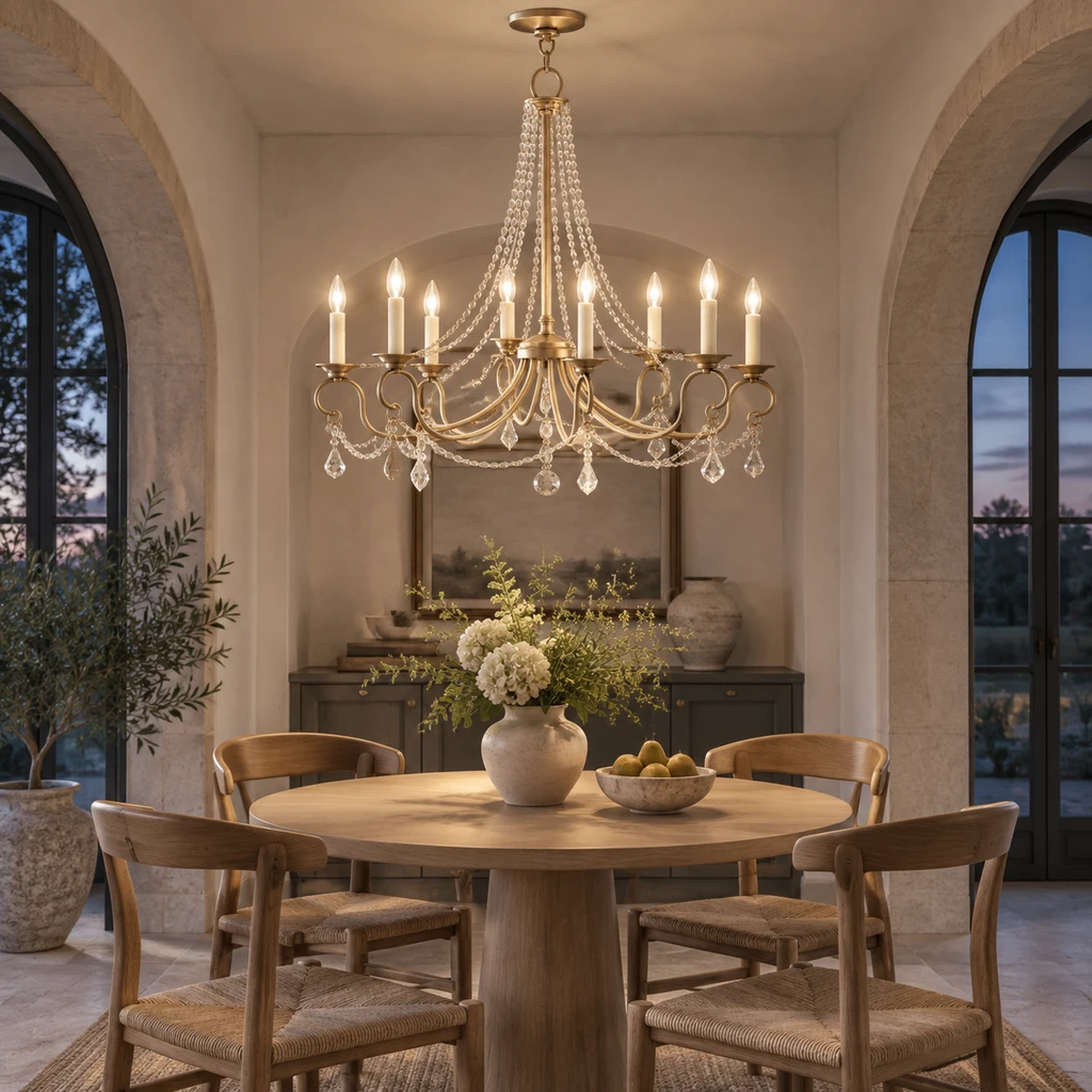 Lustre Marlow dans une salle de petit-déjeuner boutique