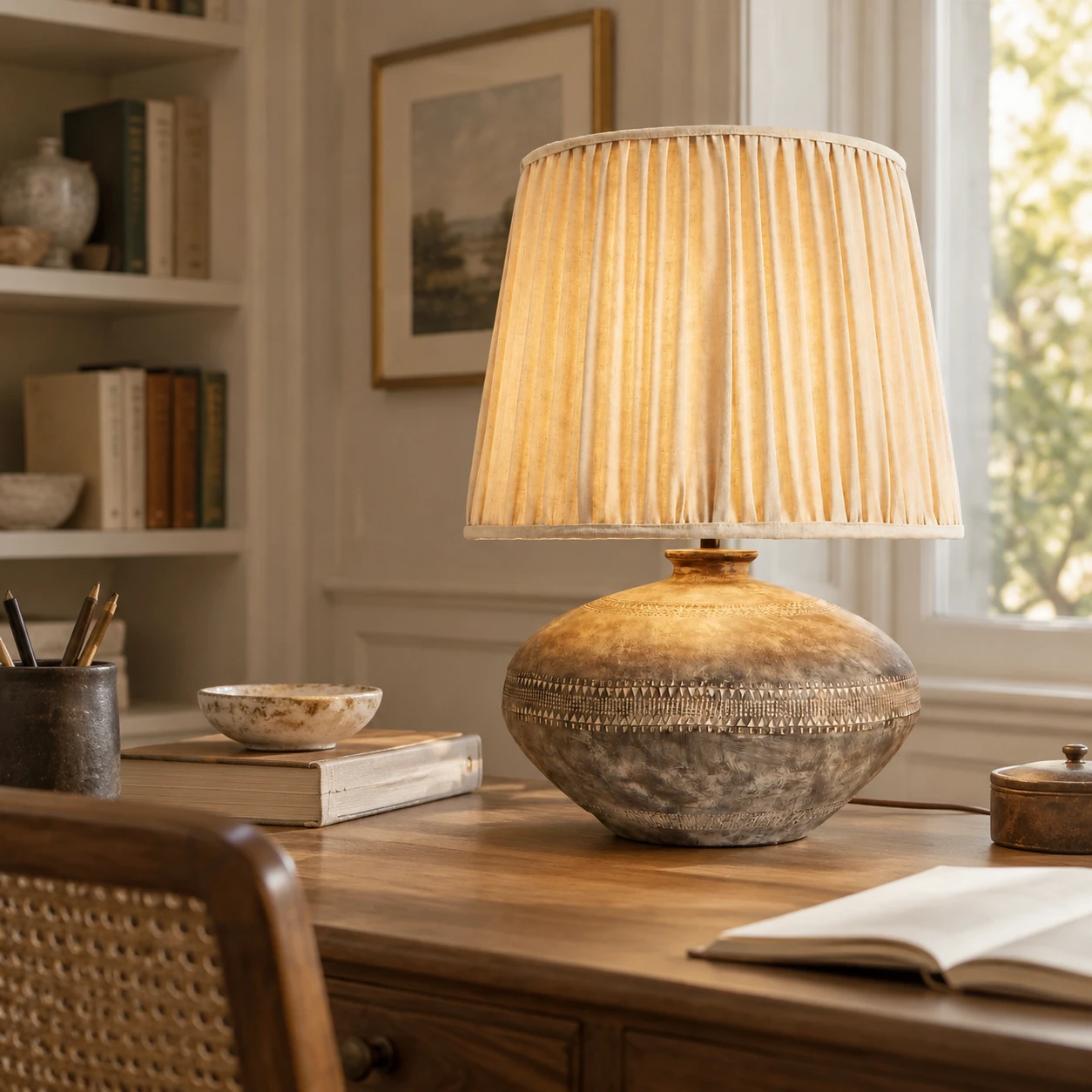 Lampe Clara sur un bureau