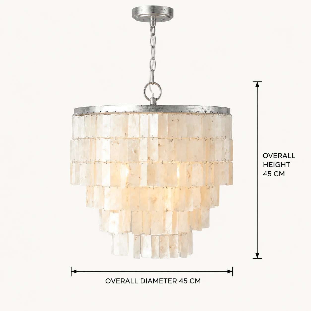 Dimensioni complessive del lampadario